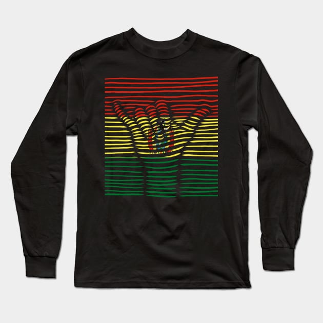 Bolivia Proud Flag, Bolivia gift heritage, Bolivian girl Boy Friend boliviano Long Sleeve T-Shirt by JayD World